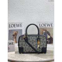 Loewe專櫃2022新款全皮純色手提肩背斜挎女包 羅意威大號Amazono手提包 10523 lyw1021