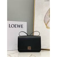 Loewe專櫃2022全新Goya系列中號手袋 羅意威爆款純色全皮肩背斜挎女包 lyw1066