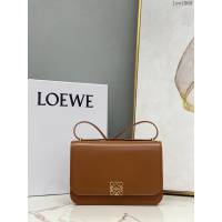 Loewe專櫃2022全新Goya系列中號手袋 羅意威爆款純色全皮肩背斜挎女包 lyw1069