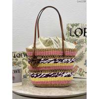 Loewe專櫃羅意威經典大象草手工編織包Basket Tote籃子手袋手提包 10125 lyw1186