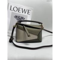 Loewe羅意威Puzzle女款系列mini巧克力拼色手提肩背包 3000A lyw1272