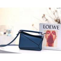 Loewe專櫃經典款2022新顏色迷你女包 羅意威Puzzle系列Mini女款手提肩背包小牛皮幾何包 10173 lyw1373