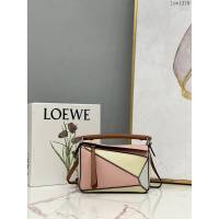 Loewe專櫃經典款2022新顏色迷你女包 羅意威Puzzle系列Mini女款手提肩背包小牛皮幾何包 10173 lyw1379