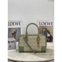 Loewe專櫃2022新款帆布配皮手提肩背女包 羅意威Amazono手提包 10523 lyw1426