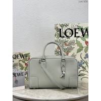 Loewe專櫃2022新款全皮純色手提肩背斜挎女包 羅意威大號Amazono手提包 10521 lyw1434