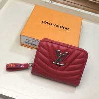 路易威登LV錢包 LV女士拉鏈零錢包 M63790 紅色 Louis Vuitton New Wave拉鏈錢夾 xxlv1461