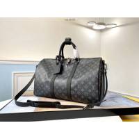 路易威登LV旅行包 M40569 Keepall 45旅行袋 LV黑花新版男士手提肩背旅行袋 xxlv2428