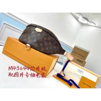 路易威登LV腰包 晶片版 M43644 經典Monogram帆布腰包 LV老花單肩斜挎腰包 xxlv2776