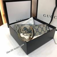 Gucci經典男士皮帶 古奇PVC人造帆布印花腰帶  jjp2520