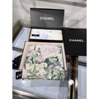 CHANEL專門店新款香奈兒雙面油畫風格100%雙面羊絨方巾女士圍巾披肩 mmyj1265