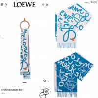 Loewe專櫃同步新款羅意威流蘇邊羊絨男女款雙面圍巾 mmyj1506