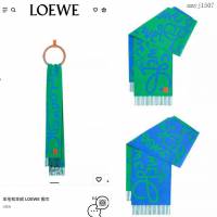 Loewe專櫃同步新款羅意威流蘇邊羊絨男女款雙面圍巾 mmyj1507