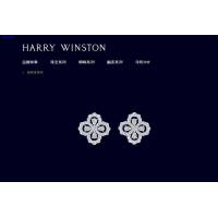 Harry Winston海瑞溫斯頓HW專櫃爆款925銀滿鑽耳釘 zgb1607