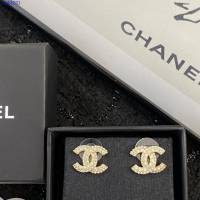 Chanel專櫃新款飾品耳吊 香奈兒雙c logo小珍珠耳環耳釘 zgb1801