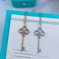 Tiffany新款925純銀項鏈 蒂芙尼心冠鑰匙項鏈 zgb2769