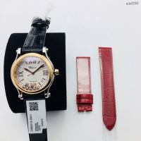 肖邦Chopard机械女士腕表 萧邦对休闲风格顶级鳄鱼皮带女表 gjs2255