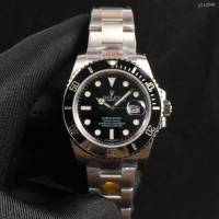 劳力士复刻手表 Rolex黑绿水鬼V10S实心中轴圈口升级翠绿+黄金色高端男士腕表 gjs2548