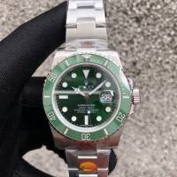 劳力士复刻手表 Rolex黑绿水鬼V10S实心中轴圈口升级翠绿+黄金色高端男士腕表 gjs2549