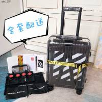 OFF-WHITE X RIMOWA聯名透明箱 RIMOWA日默瓦行李箱四輪拉杆箱 gdx1238