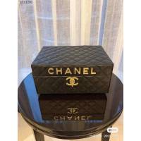 chanel香奈兒黑色原版皮首飾盒 gdx1291