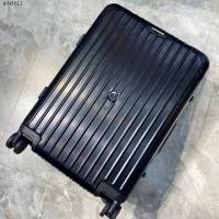 RIMOWA與Moncler聯名款行李箱四輪拉杆箱 日默瓦Topas Stealth鋁鎂合金系列旅行箱 gdx1611