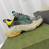 gucci×Balenciaga聯名款運動鞋 古馳經典運動老爹鞋 情侶鞋 dx1175