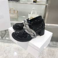 Maison Margiela MM6大頭瑪麗珍鞋 施華洛世奇水鑽 復古粗跟鞋學院風大頭娃娃單鞋 dx2010