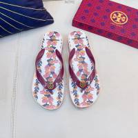 TORY BURCH2021年夏季新款女款坡跟人字拖TB官方春夏季主打款女士人字拖 dx2361