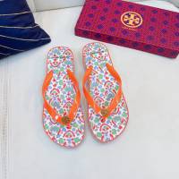 TORY BURCH2021年夏季新款女款坡跟人字拖TB官方春夏季主打款女士人字拖 dx2373