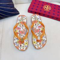 TORY BURCH2021年夏季新款女款坡跟人字拖TB官方春夏季主打款女士人字拖 dx2375