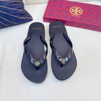 TORY BURCH2021年夏季新款女款坡跟人字拖TB官方春夏季主打款女士人字拖 dx2380