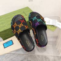 gucci古馳新色2022Gucci/Summer最新限量厚底拖鞋 dx3331